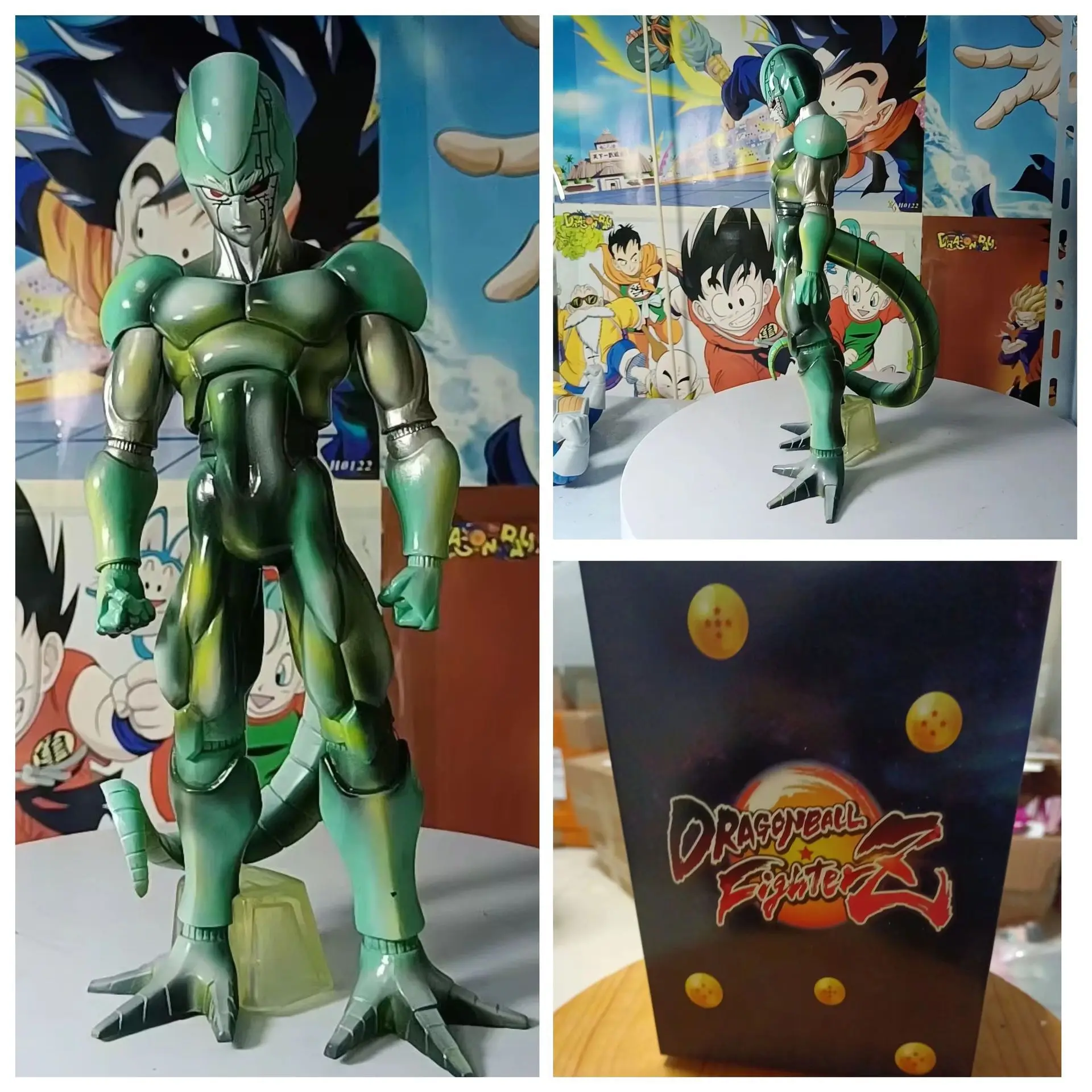 

Dragon Ball Cooler Coora Green Statue Figure Model Toys 28cm
