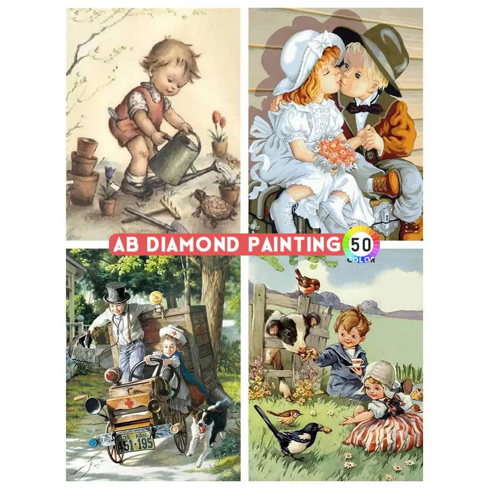 

AB Dill Full Diamond Mosaic Landscape Diamont Painting Tools Paintings for Living Room 5d Diamonds Picture Embroidery Art Kit