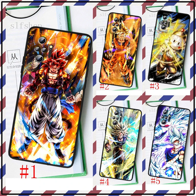

Dragon Ball Super Saiyan For Xiaomi Redmi Note 11 10S 10 9T 9S 9 8T 8 7 6 Pro Plus Max 5G Black Soft Funda Capa Phone Case