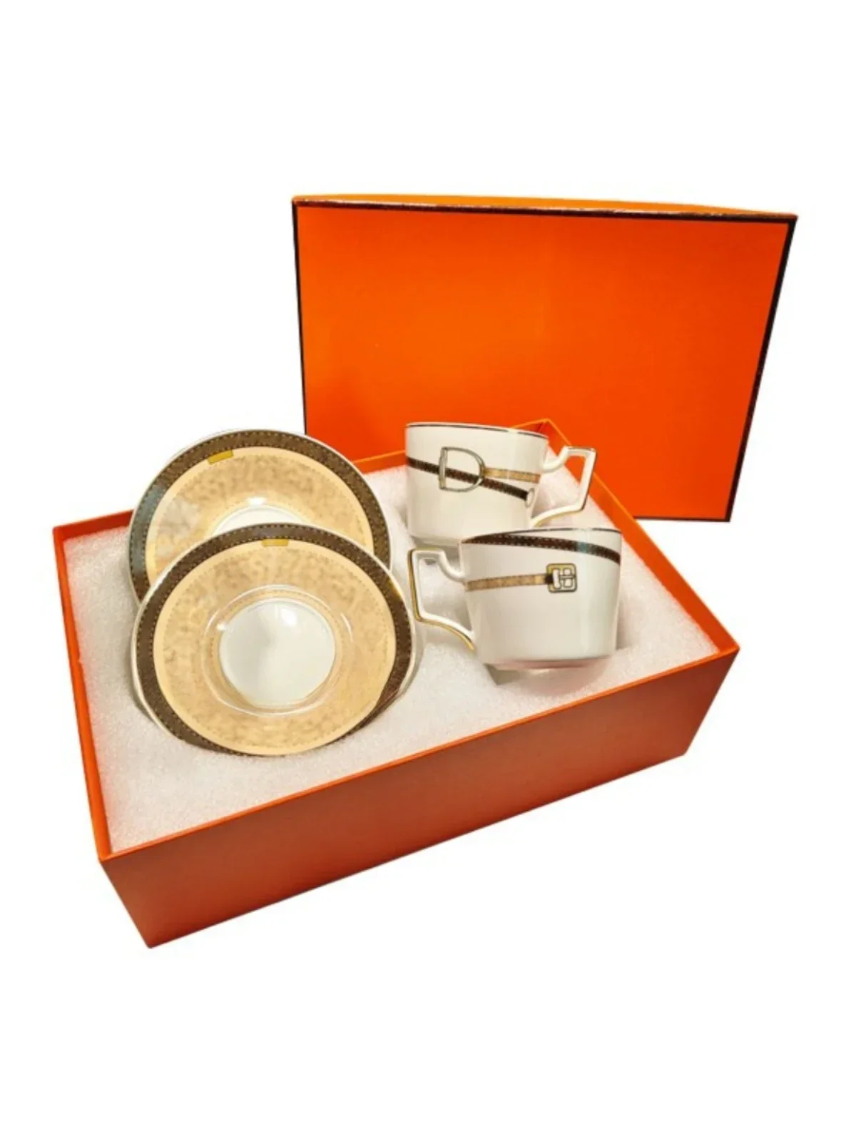 Костяной Китай Leder Schnalle Kaffeetasse Untertasse hochwertige personal isierte Десерт le война Luxus 3)ischen