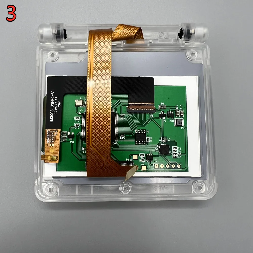 Фото Новый 3,0-дюймовый оригинальный яркий IPS LCD-экран для замены экрана Gameboy Advance SP GBASP, с комплектом корпуса в комплекте. №5