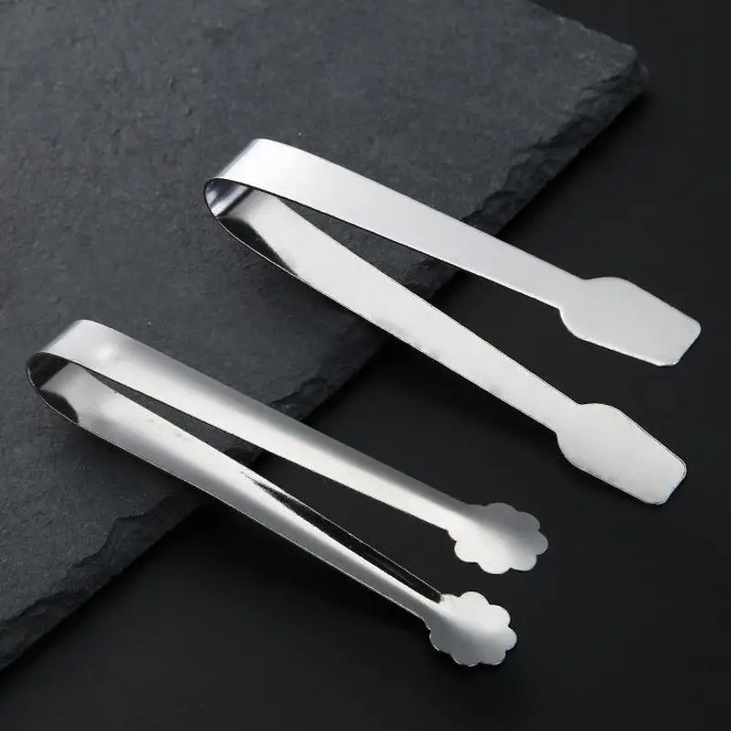 

1PC Stainless Steel Ice Cube Clips Sugar Tongs Foods BBQ Clips Ice Clamp Tool Bar Kitchen Serving Tong Kitchen Accessories