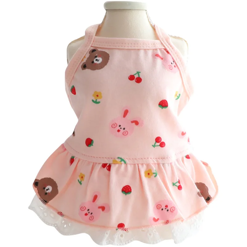 Мультяшная Одежда для собак платье одежда домашних животных милая маленьких