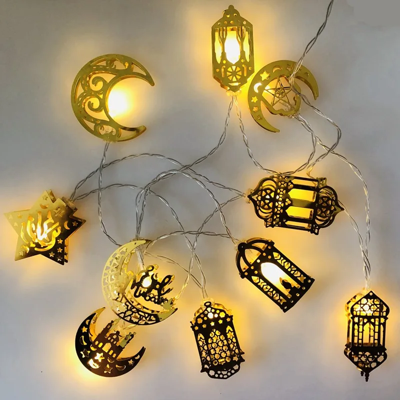 

Ramadan Decorations Moon Star Led String Lights EID Mubarak Decor For Home Islam Muslim Event Party Supplies Eid al-Fitr Decor