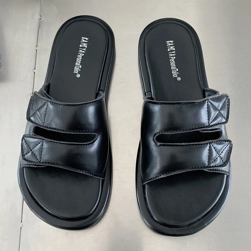 

Summer Designer Shoes Female Slides Beach Chunky Outdoor Sandals Ladies Trendy Flat With Slippers Woman Flip Flops 2022 Trend