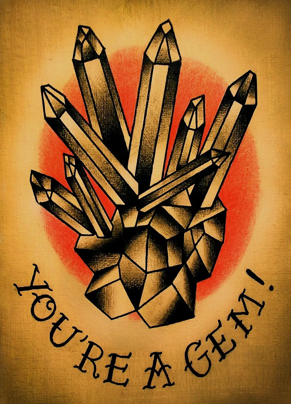 Винтажные татуировки постер фильма обои ностальгические ретро рисунки матовая