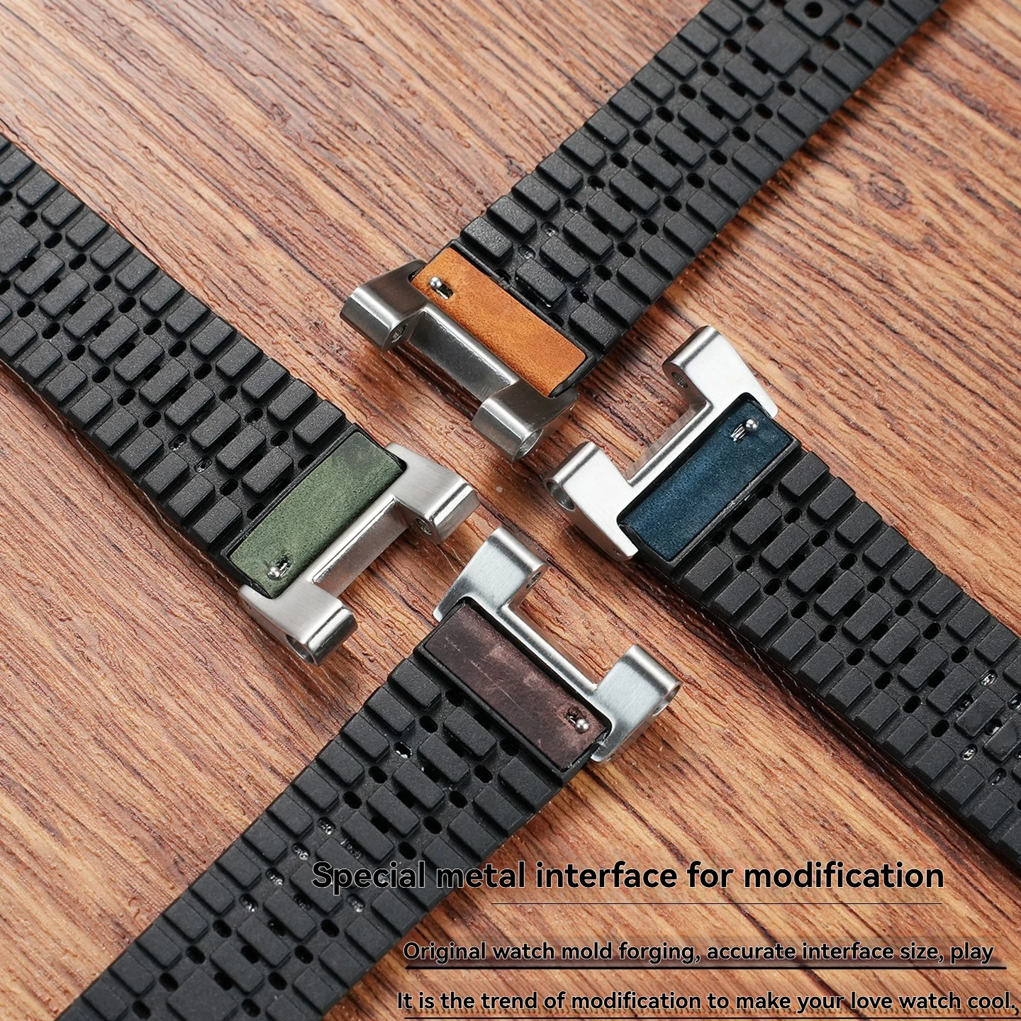 Ремешок для часов из натуральной кожи с силиконовой основой для Casio Steel Heart GST-W300G S81B100, модифицированный матовый кожаный ремешок для часов в стиле ретро (art.: 3920d15b68eac) - 3920d15b68eac
