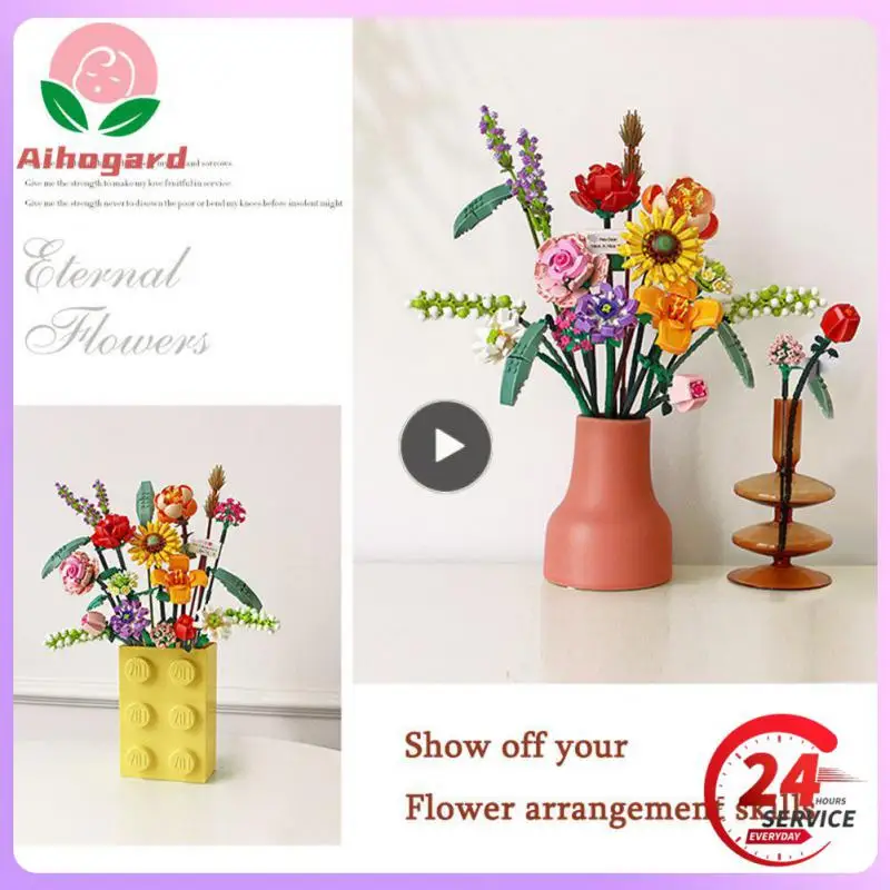 

LOZ Flowers DIY Construction Toy Blocks Home Decors Model Building Blocks Toys Assembly Toy Christmas Gift For Children Adult