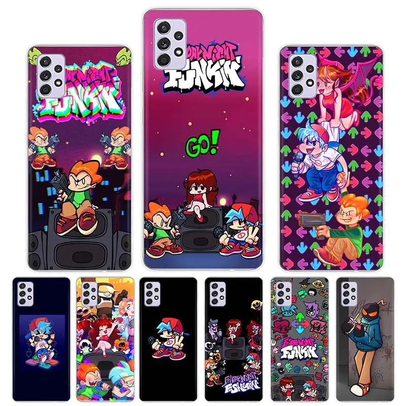 Чехол Funkin с изображением игры «пятница ночь» для Samsung Galaxy A54 A52 A53 A14 A12 A13 A24 A22 A23 A34 A32 A33 A04S A03S A02S Coqu