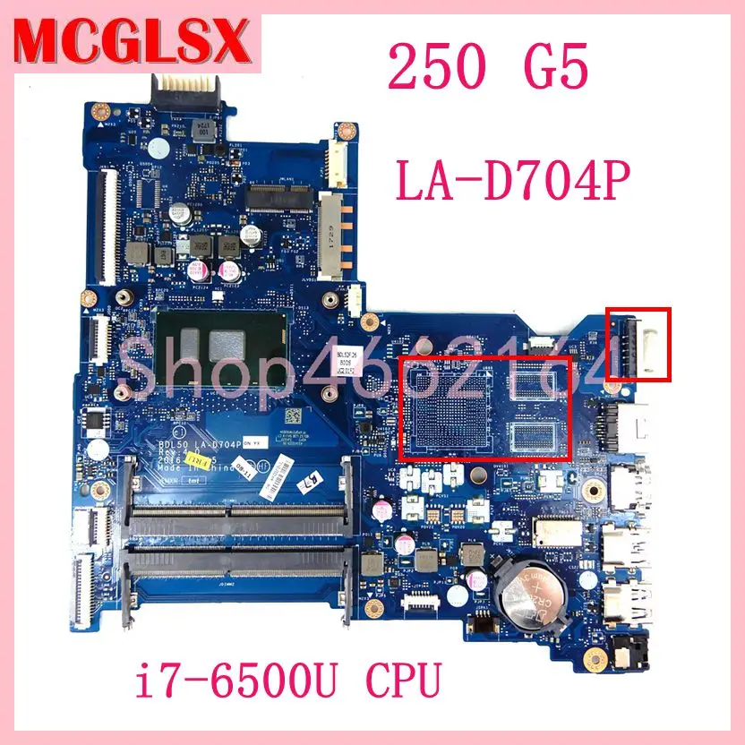 

BDL50 LA-D704P With i7-6500U CPU Notebook Mainboard For HP NOTEBOOK 15-AY 15-AC 250 G5 Laptop Motherboard 100% Fully Tested OK