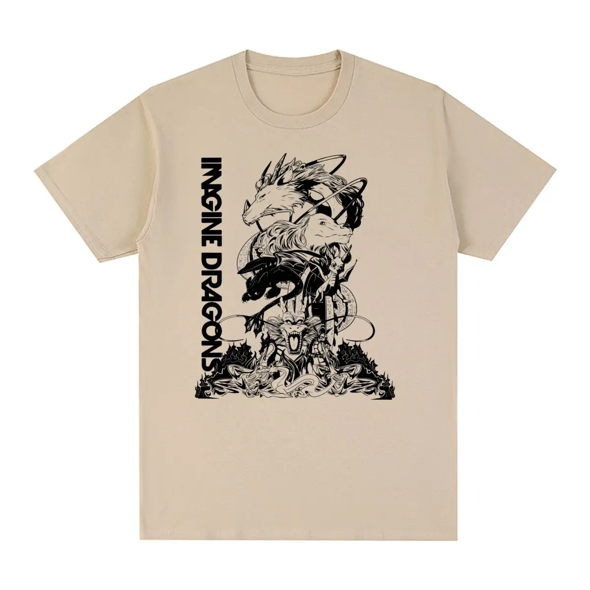 

Imagine Dragons Vintage T-shirt Cotton Boyfriend Cool Fashionable Harajuku Men T shirt New Tee Tshirt Womens Tops