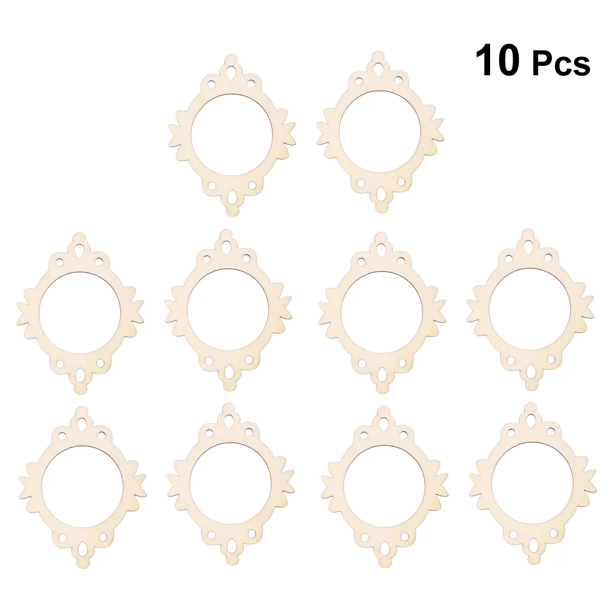 

Wood Wooden Unfinished Pieces Photo Frames Decoration Mini Frame Craftcutouts Wedding Cutout Blank Discs Diy Vintage Lace Crafts