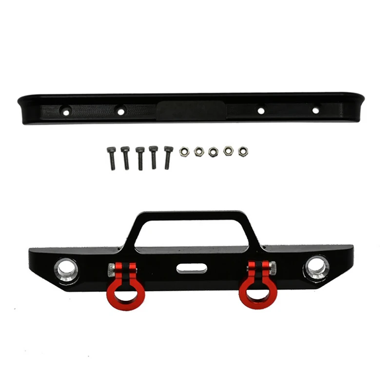 

New Metal Front and rear bumpers with Hook for 1/24 RC Crawler Car Axial SCX24 90081 Upgrade Parts