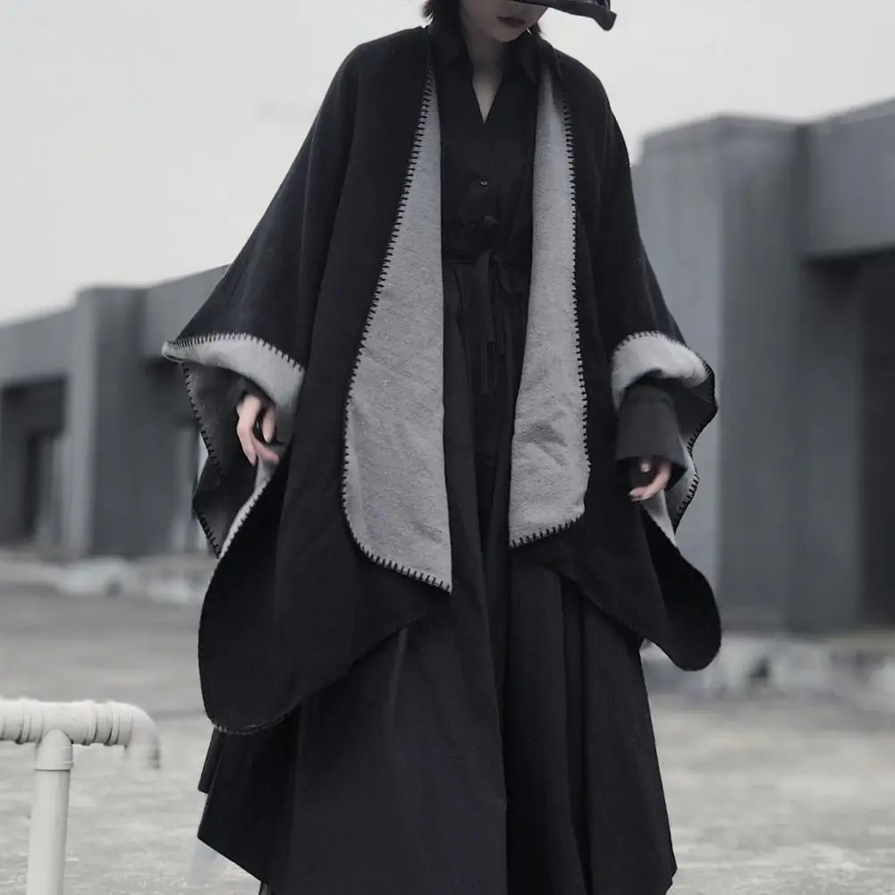 

Ladies Winter Cape Vintage Women Shawl Hip Hop Ladies Winter Cape