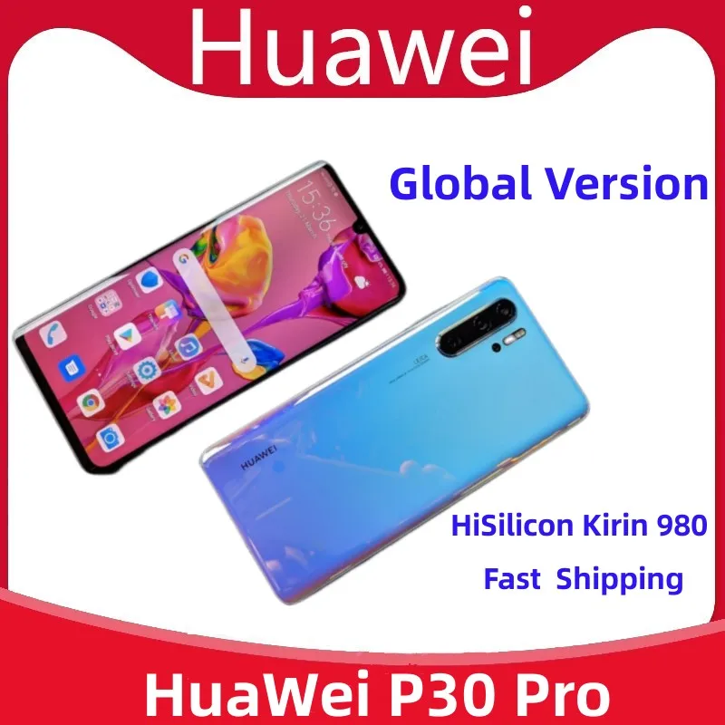DHL Fast Delivey Global Version HuaWei P30 Pro SmartPhone Android 6.47 "2340x1080 OLED 40MP 5 fotocamere IP68 Kirin 980 Dual Sim
