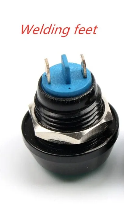 1 шт. 2-контактный мини-переключатель 12 мм 1A водонепроницаемый переключатель pbs33b 12 В Мгновенный кнопочный переключатель сброс без блокировки