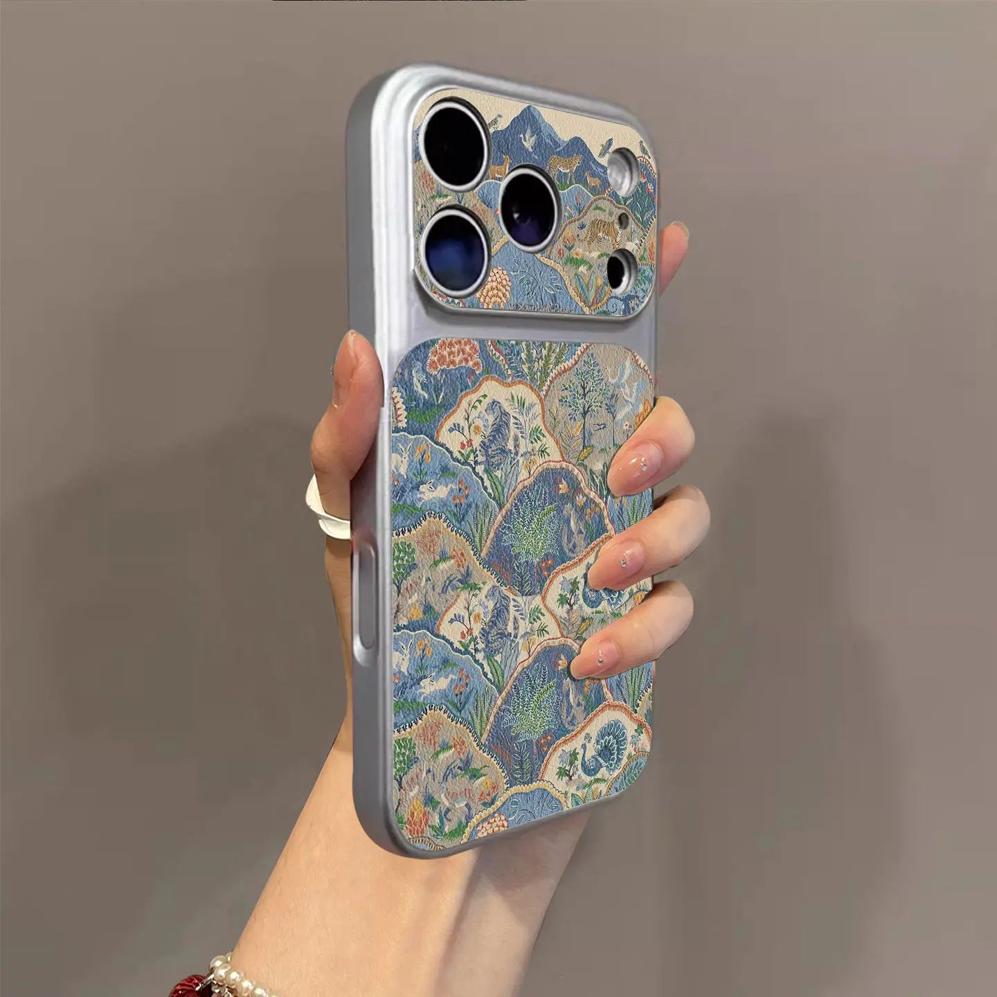 Фото Чехол для телефона в китайском стиле с павлином для iPhone 17 Pro Max, Air 16, E 15, 14, 13, 12, 11 Pro Max, 17E, 8, 7 Plus, X или серии 17 №4