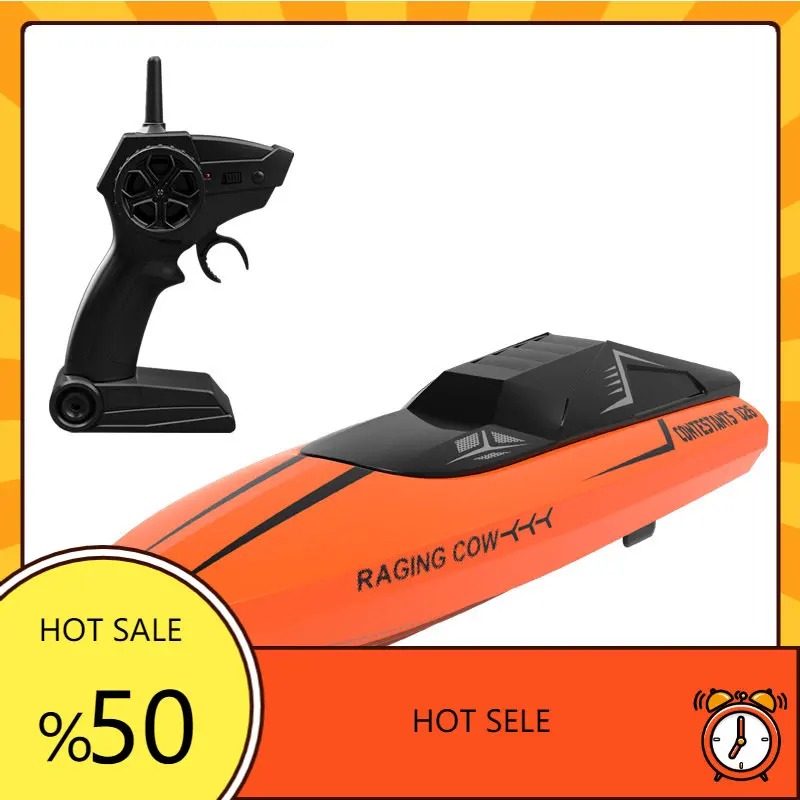 

RC Boat 2.4G Wireless Electric Speedboat Rechargeable Dual Motor 15Km/h Hight Speed Remote Control Boat For Children Boys Toy