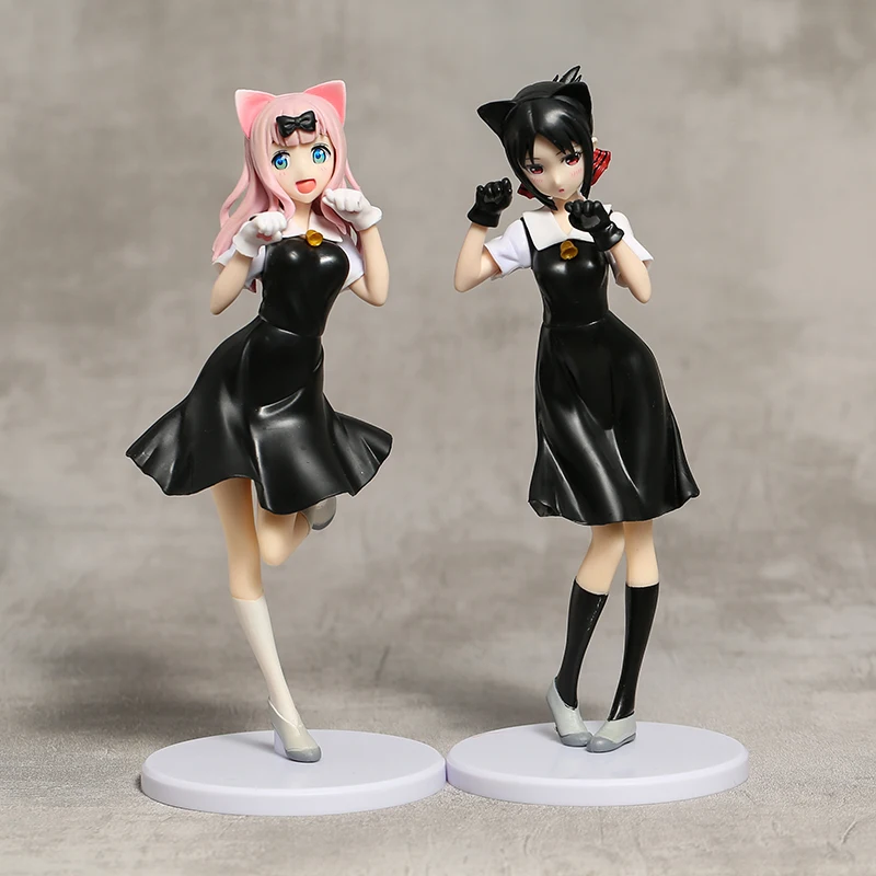 

Kaguya sama: Love Is War Shinomiya Kaguya Fujiwara Chika Collectible Collectible Model Doll Figure Toy 2pcs/set