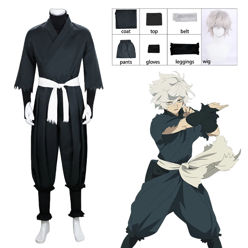 

Gabimaru Cosplay Costume Anime Hell's Paradise Jigoku Raku Cosplay Ninja Uniform Wig Halloween Carnival Halloween Costume Men