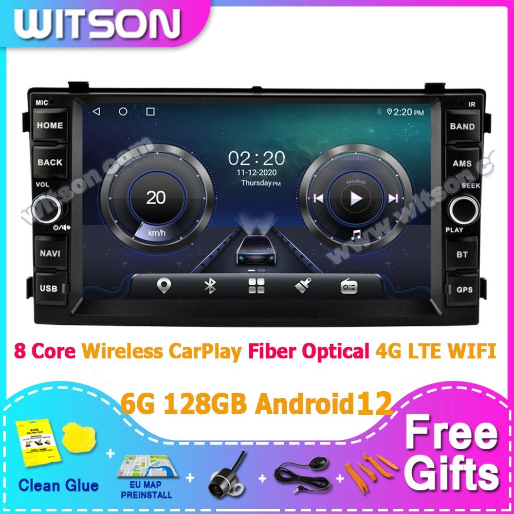 

WITSON DSP 2Din Android 14 Радио CarPlay Мультимедиа для Kia Ceed 2007 2008 2009 Стерео Радио Аудио 4G LTE + WIFI GPS-навигация