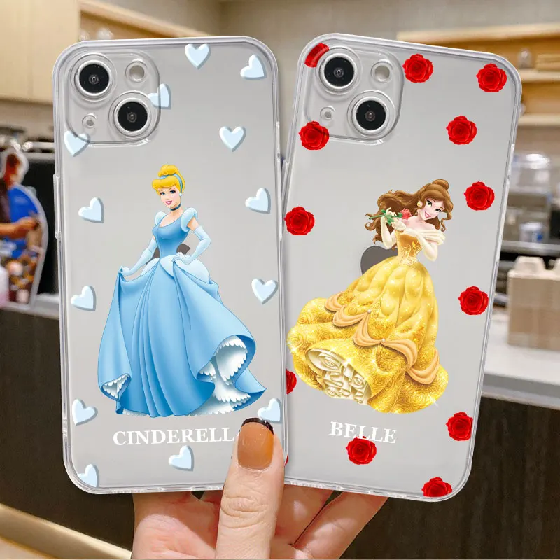 

Чехол для Apple iPhone 8 Plus 7 XS X XR 13 Pro Max 11 14 12 5 SE2 SE2022 6S Mini 5S 6 розовый прозрачный чехол для принцессы