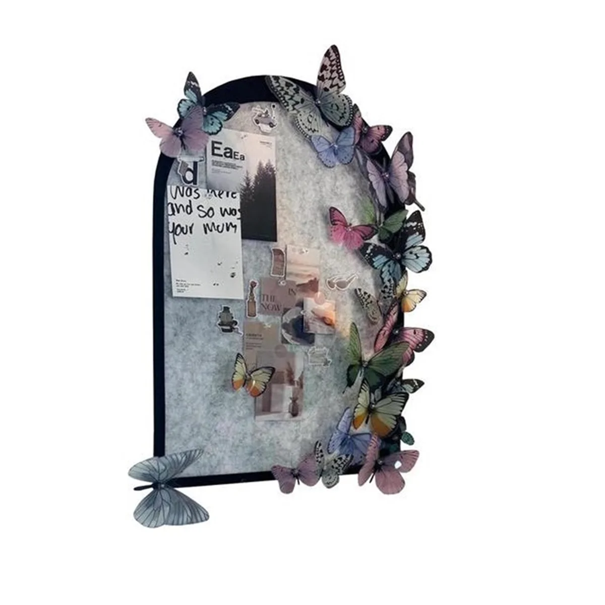 Доска для фотографий с изображением бабочки настенная доска фотоколлажа