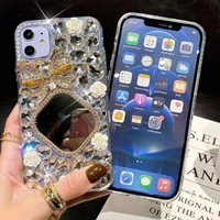 ultra crystal rhinestone phone case for samsung s9 s10 s20 s21 plus note 5 8 9 10 20 cover