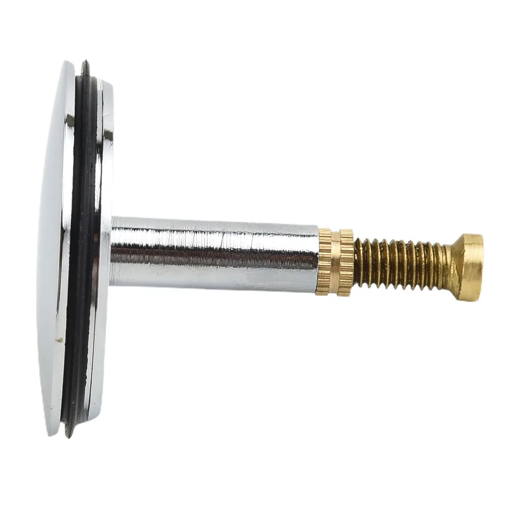 

1PCS Brand New Bathtub Chock Plug Water Stopper Bathtub Chock Plug Chrome Plated Pure Copper Silver Bathroom Washing Basin