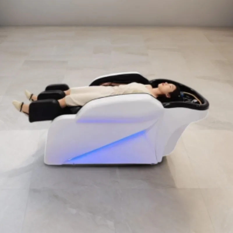 Парикмахерская кровать для мытья волос шампунь раковина спа-массаж бритье