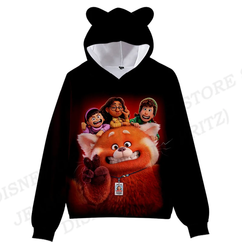 

Turning Red 3d Print Hoodies Kids Hip Hop Hoodie Men Women Sweats Cartoon Anime Cat Ear Hoodie Boy Coats Bear Cosplay Costumes
