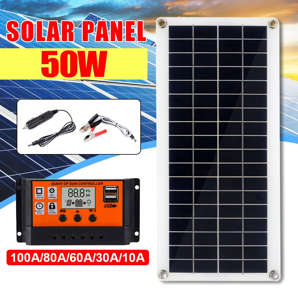 

Зарядное устройство для солнечной панели, 50 Вт, 10 А-60 А