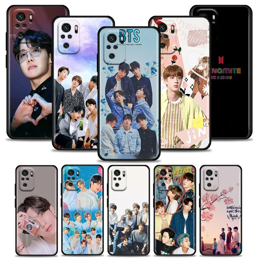 

Phone Case for Redmi 10 9 9A 9C 9i Case K20 K30 K40 Plus Note 10 11 Pro Soft Silicone Cover Dynamite Kpop Boys