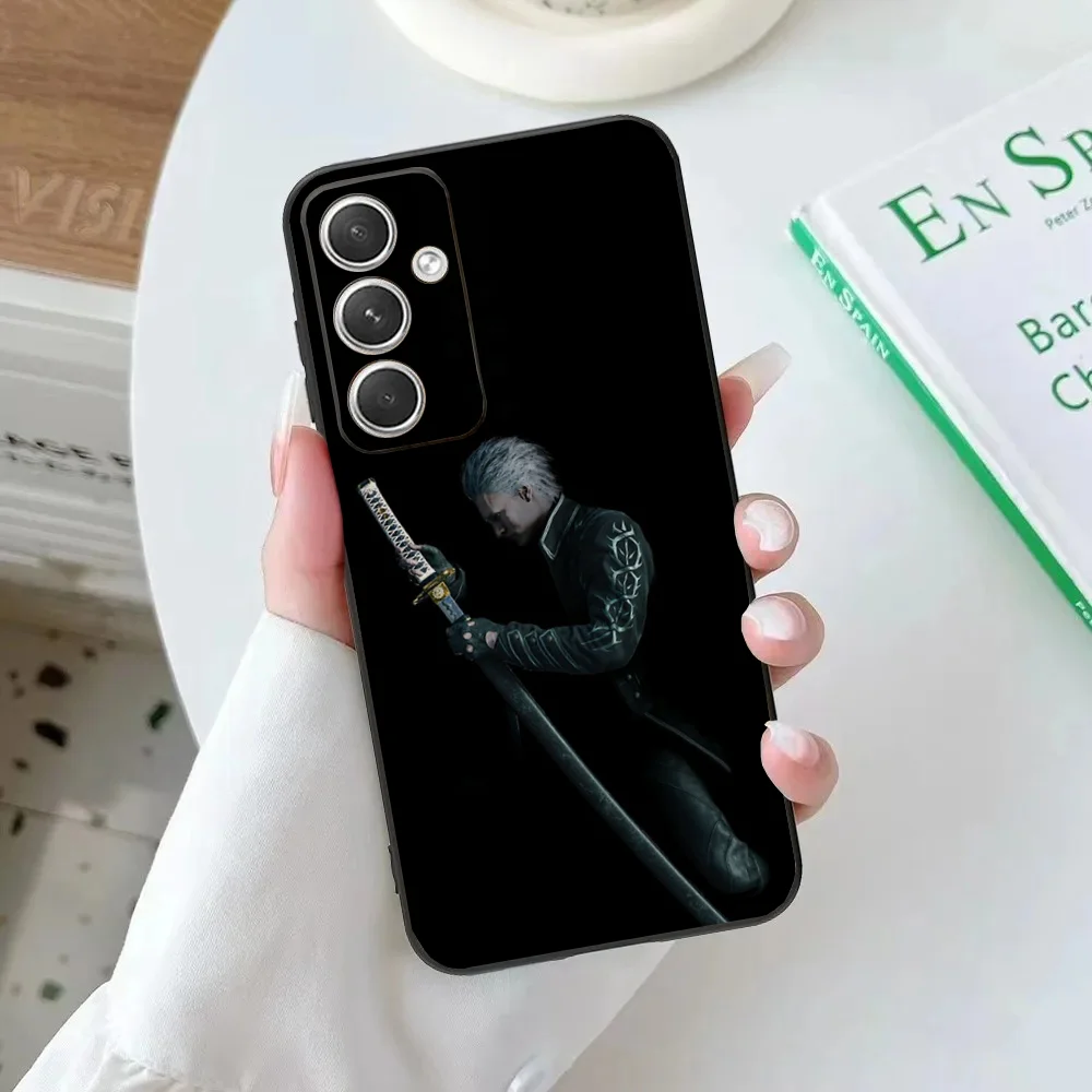 Чехол для телефона D-DMC 5 Dante Vergil Samsung Galaxy A20 A21s A22 A31 A32 A52 A53 A72 73 A80 A91 Мягкий черный