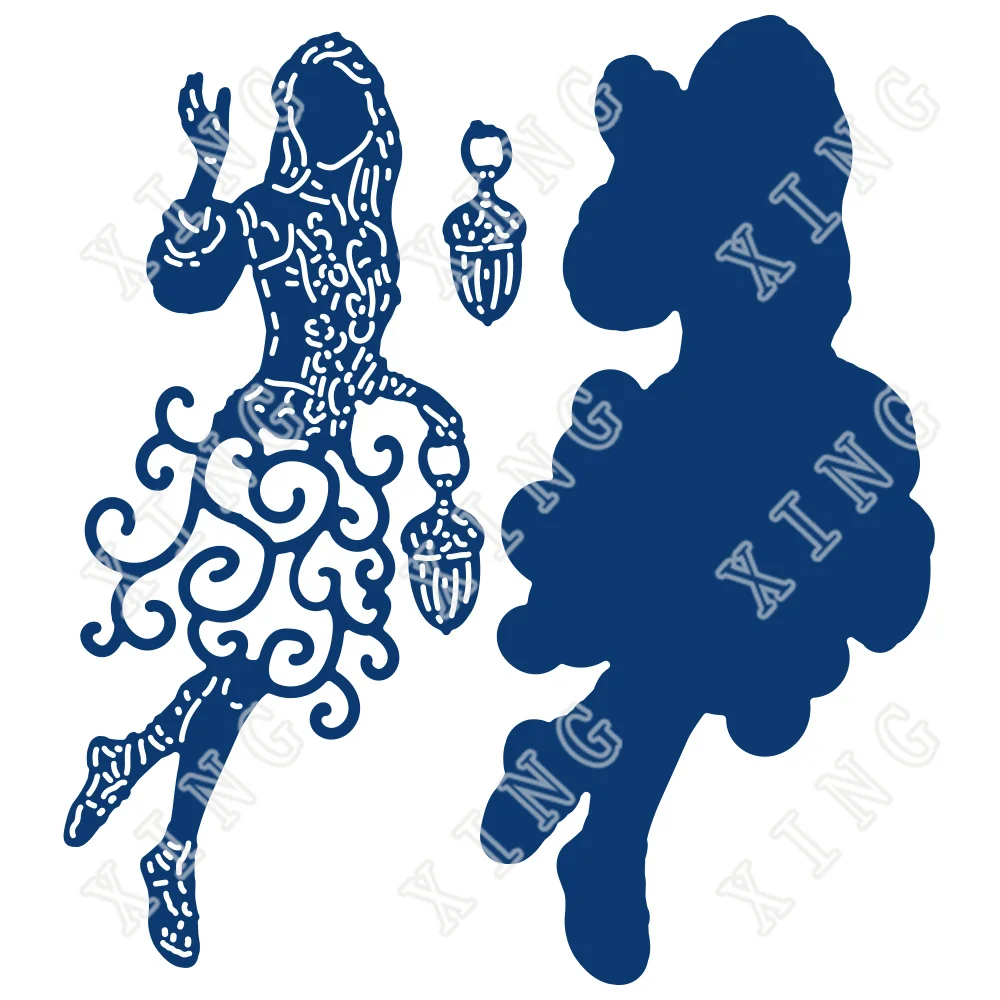 

Arrival 2022 Spring Jade Pretty Girl Cutting Dies Diy Craft Paper Greeting Card Notebook Scrapbooking Decoration Embossing Molds