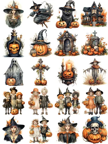 

Набор наклеек на Хэллоуин TIAMECH 20 шт