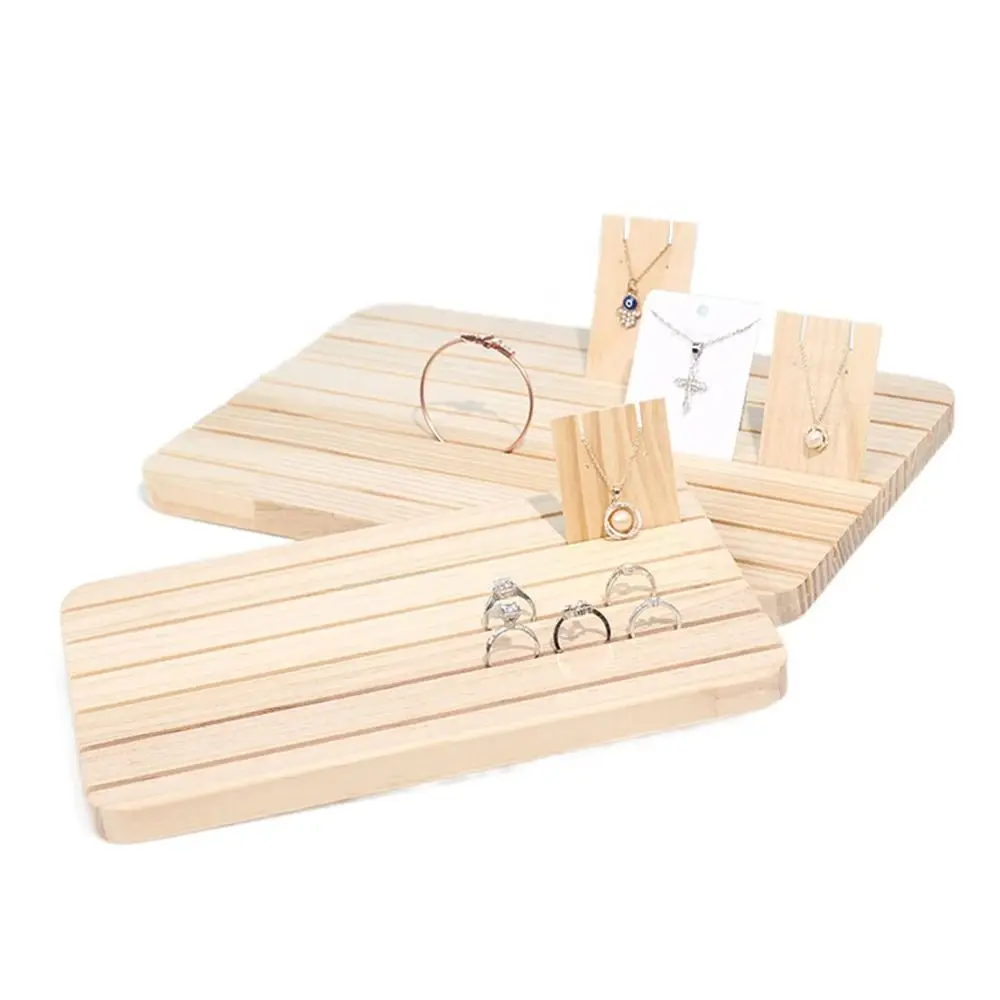 

Tray Holder Women Wooden Ear Nail Card Display Props Organizer Display Stand Earring Display Rack Jewelry Storage Board