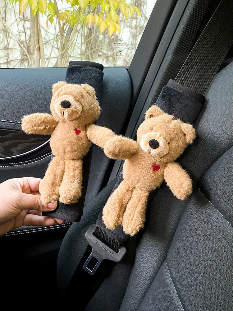 

2 шт., плюшевые Наплечные накладки для автомобильного ремня безопасности