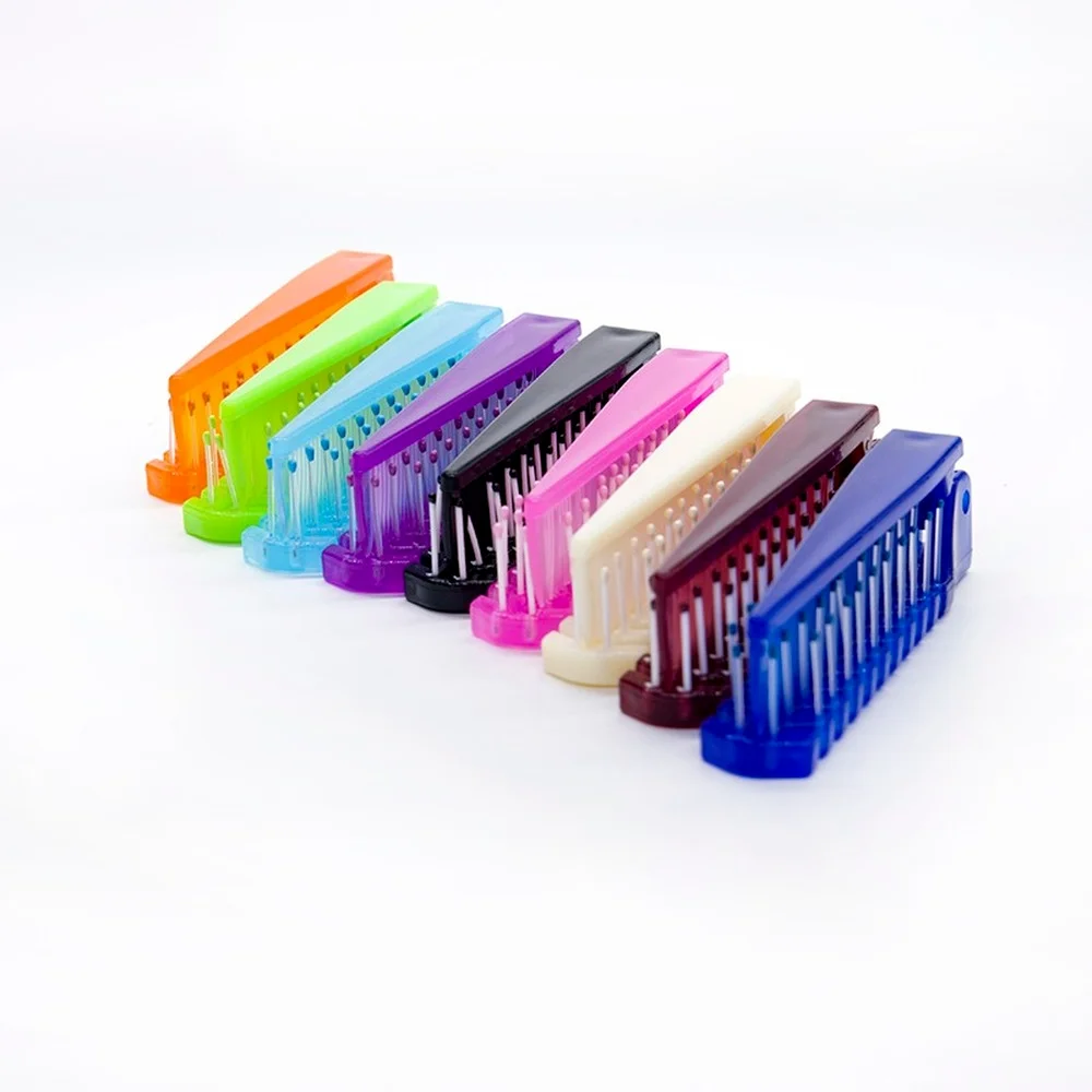 

1pc Portable Travel Hair Comb Foldable Hair Brushes Detangling Hair Brush Massage Comb Anti-Static Hair Combs Hair Styling Tools