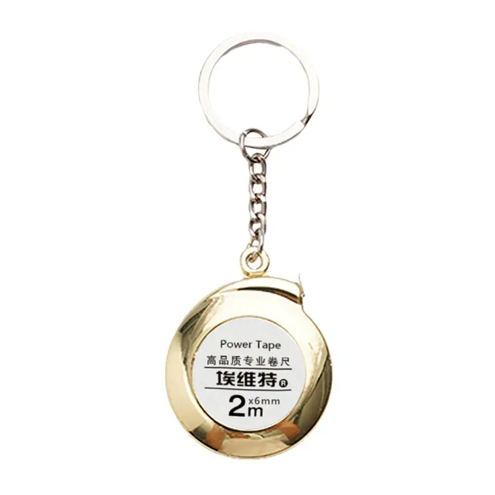 Мини-брелок-рулетка 2-метровая стальная рулетка нежная мини-рулетка