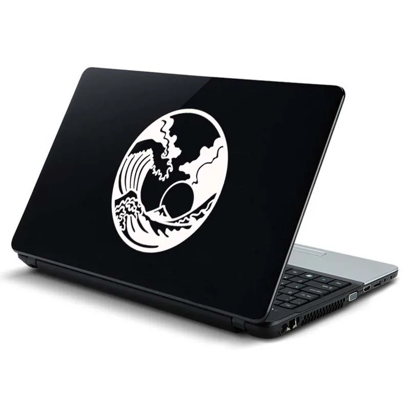 Японская виниловая наклейка для ноутбука Ukiyo-e Great Wave Art MacBook Air 13 Retina Pro 15 6 дюйма Mac