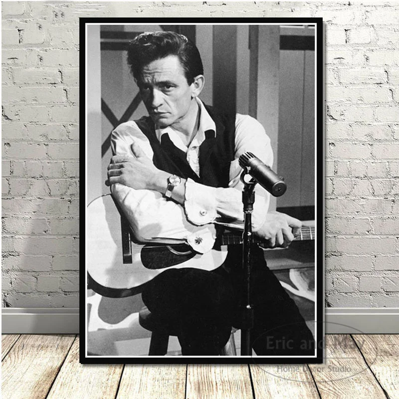 Постеры на холсте с изображением музыкальной группы Джонни наличные ВИНТАЖНЫЙ