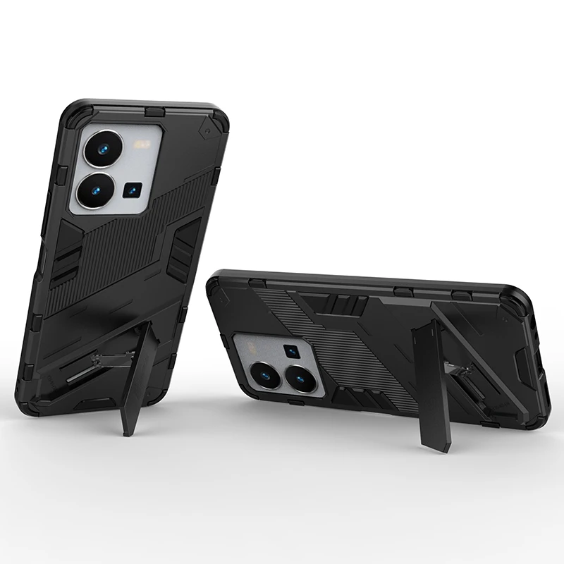 For Vivo Y22 Case Cover For Vivo Y22 Capas Shockproof Bumper Kickstand Phone Back Holder Cover For Vivo Y35 Y22S Y 22 Y22 Fundas