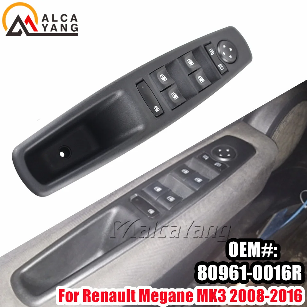 

Электрический главный переключатель стеклоподъемника для Renault Megane MK3 2008-2016 автомобиля OEM 809610016 R Автомобильный стеж