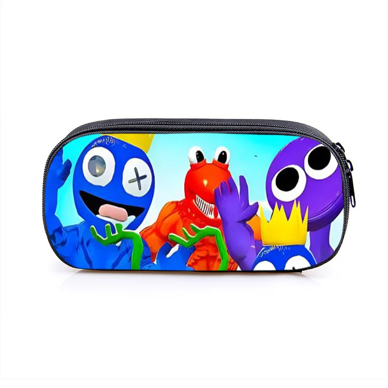 

Roblox Rainbow Friend Pencil Bag Anime Pencil Cases Canvas Kawaii Stationery Box Children's Office Student Supplies Stationary