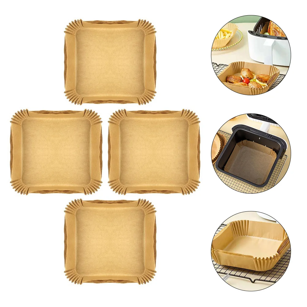 

Paperliner Baking Disposable Parchment Square Oil Basket Fryers Cooking Stick Non Sheets Proof Panoven Microwave Roasting