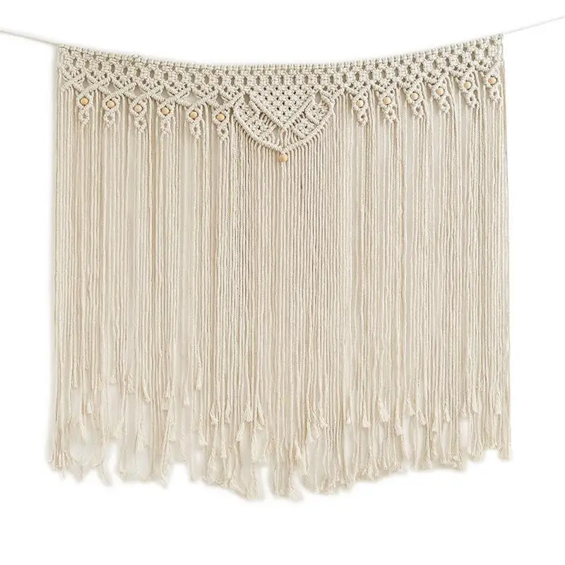 

Macrame Wall Art Handwoven Boho Style Wall Art Macrame Tapestry Anti-Static Tapestry Decorative Lint Free Macrame Art For Door
