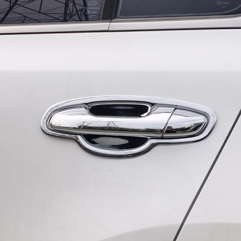 

Хромированная накладка на дверную ручку автомобиля из углеродного волокна для Kia Sportage 4 QL KX5 2016 2017 2018 2019 2020 стикер аксессуары для стайлинга