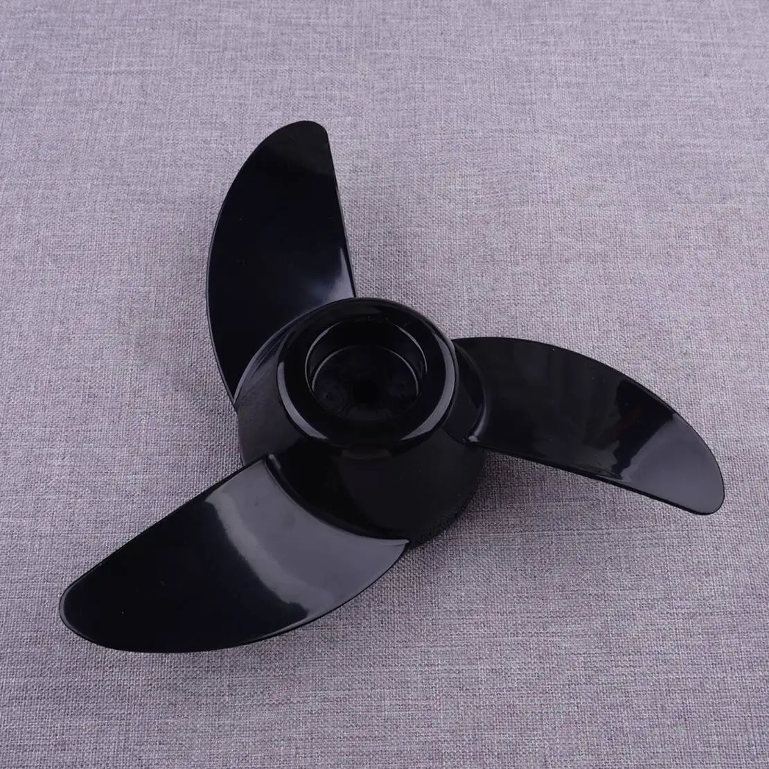 Черный лодочный подвесной пропеллер с 3 лопастями подходящий для упорного