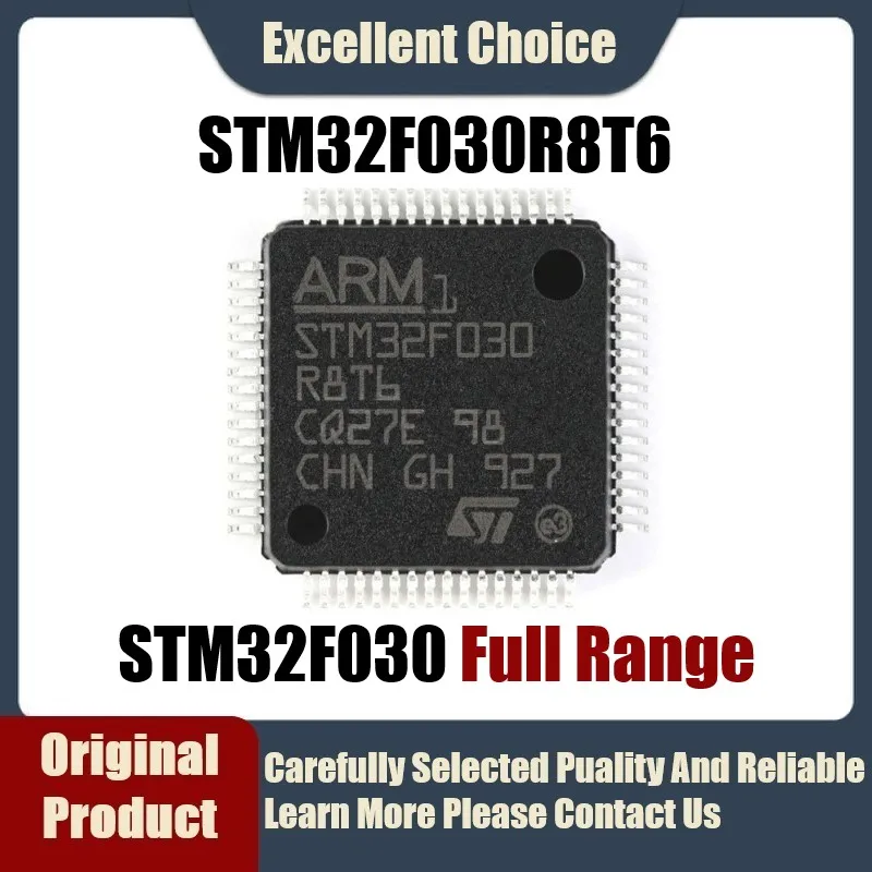 

Оригинальный подлинный микроконтроллер SMD STM32F030R8T6 STM32F030 R8T6, шт./Лот, микроконтроллер MCU, 48 МГц, 64 Кб